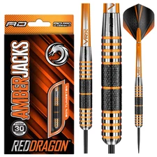 Red Dragon Amberjacks 11 90% Tungsten Steel Tip Darts - 30 grams