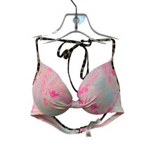Pink by Victoria  s Secret Bikini Top Tropical Cheetah Print Size XS