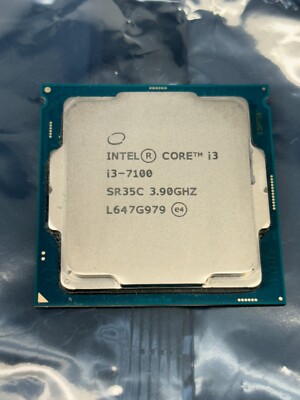 Intel Core i3-7100 CPU - 3.9GHz SR35C Quad Core LGA 1151 Processor - tested