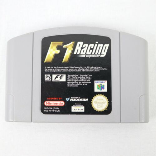 F1 Racing Championship [PAL] (N64 Nintendo 64) Auténtico Cartucho De Juego