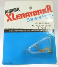 VINTAGE AURORA XLERATORS II SLOTLESS SLOT CAR HO ( 1 Pair PICK UP SHOES ) NEW