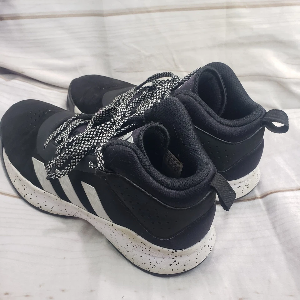 Adidas Tenis Cross Em Up 5 Negro Blanco Plata Medio Top Talla Juvenil 5.5 Mujer 7 Foto 3 de 4