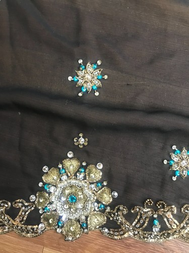 Elegant Damen Glitzer Schal Pailletten glänzend Wraps Party Tücher Hochzeit Hijab Vintage - Bild 2 von 11