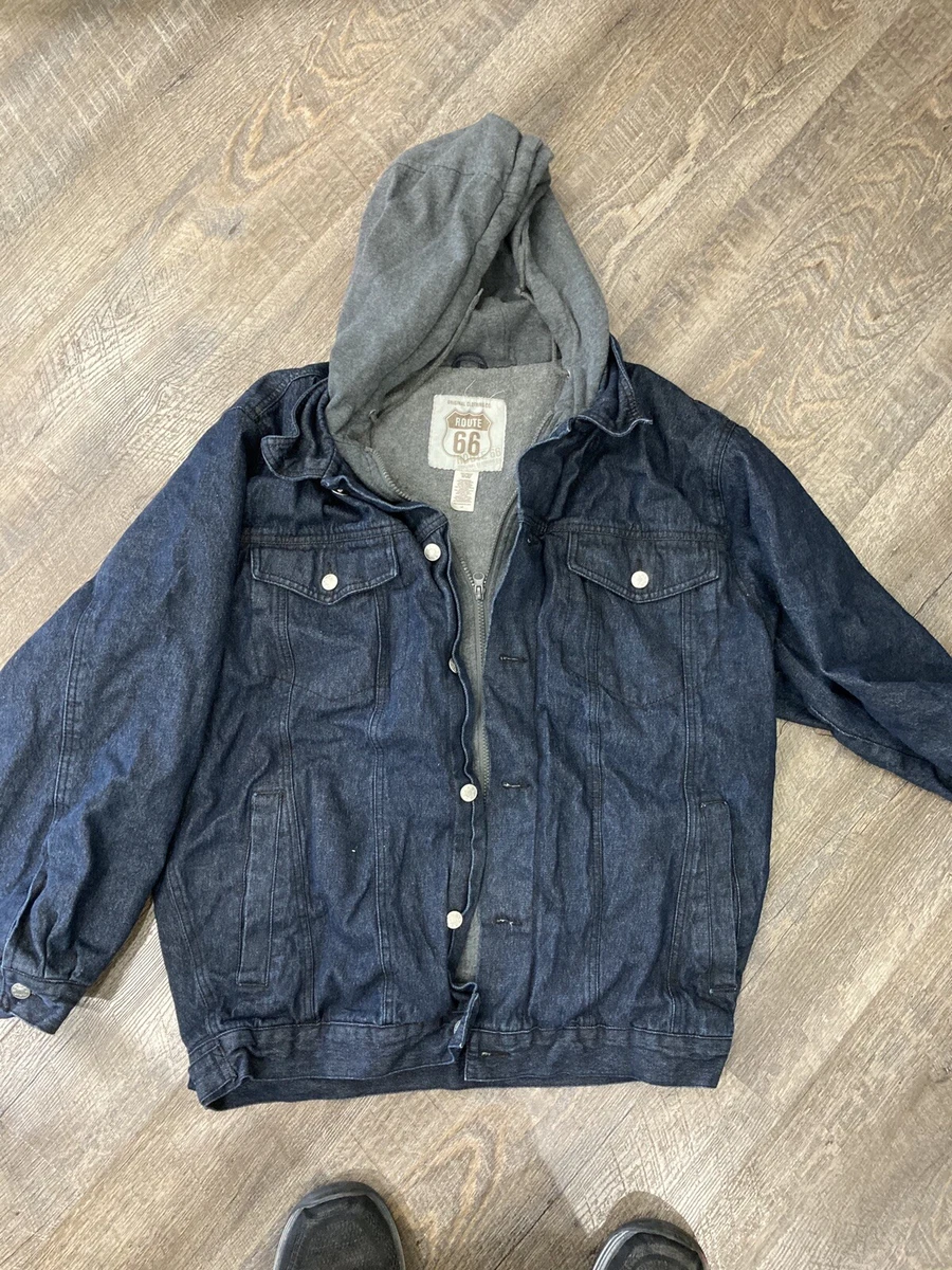 Hooded denim jacket girls top