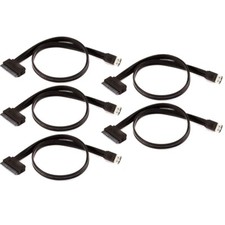 5x 19" External Serial ATA SATA Powered eSATAp To SATA 22 pin HDD Black Cable