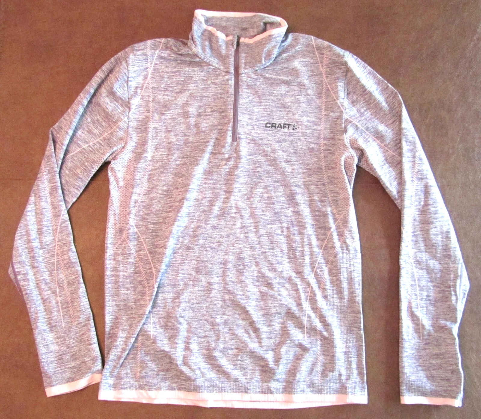 CRAFT "Be Active" Women's XL Top 1/4 Zip Pullover Base Layer Long Sleeve Purple