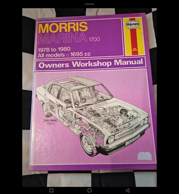 Morris Marina 1700 - Alle Modelle - 1978 - 1980 - 1695cc. Haynes Handbuch. End Of Stoc