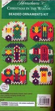 HERRSCHNERS CHRISTMAS IN THE WOODS BEADED ORNAMENTS KIT SET OF 6