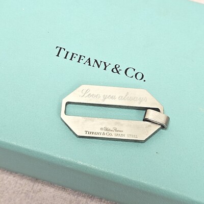 Tiffany & Co Paloma Picasso Zellige Stahl Anhänger Charm für Armband Halskette 