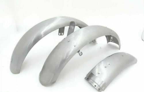 FIT FOR MATCHLESS G3L AJS 16M MILITARY MODEL MUDGUARD SET RAW - Afbeelding 1 van 6