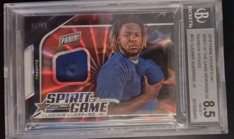Vladimir Guerrero Jr Rookie RC 2019 Panini FD Rare Hat /10 BGS 8.5 *POP 1 👀🤯✅ - Image 4 of 4