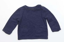 TU Babyblau Polyestermischung Pullover Gr&ouml;&szlig;e 6-9 Monate Pulli