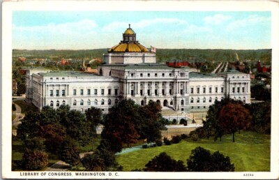 Washington D C Library Of Congress Vintage Postcard