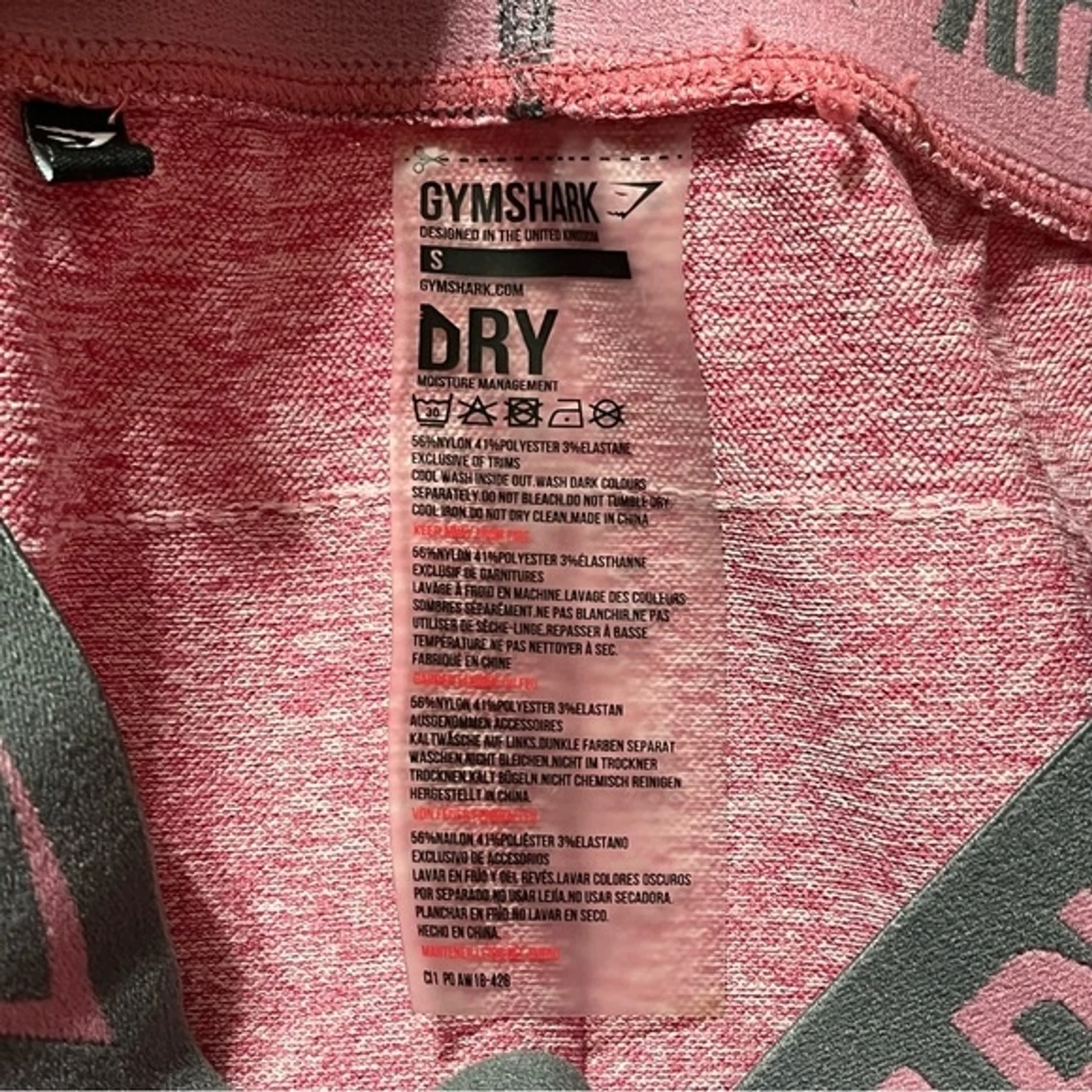 gymshark dry gray band leggings