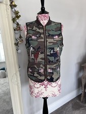 Rare Denim & Supply Ralph Lauren Native American Beaded Camouflage Vest Size S