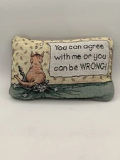 Decorative Tapestry Cat Pillow You Can Agree With Me Or You Can Be Wrong