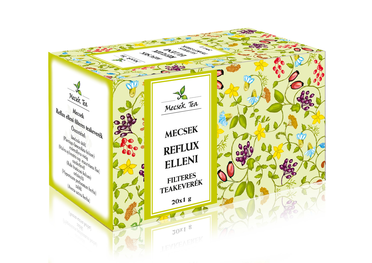 Mecsek Reflux Remedy Natural Herbal Tea Blend Stomach Anti Acid Digestion Tea