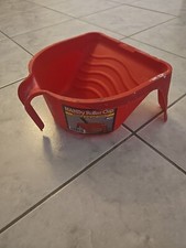 HANDy 1600-6 Red Plastic Roller Cup 1 pt. with Comfortable handle