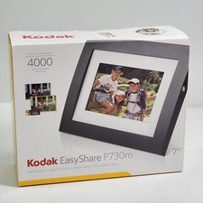 KODAK EASY SHARE DIGITAL PICTURE FRAME - P730m - 7" Screen, Holds 4000 Pix New 