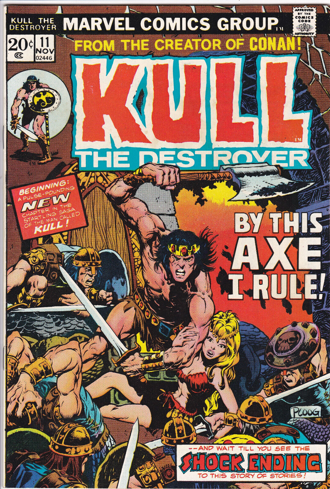 Kull the Destroyer #11 Vol. 1 (1974-1978) Marvel Comics,First Issue