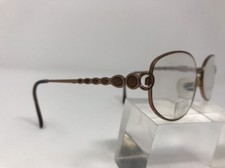 Luxottica Eyeglasses LU2242-T342 Gold Metal Frame 53-18-135 Full Rim M653