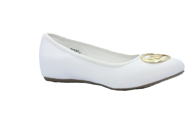 michael kors black and white flats