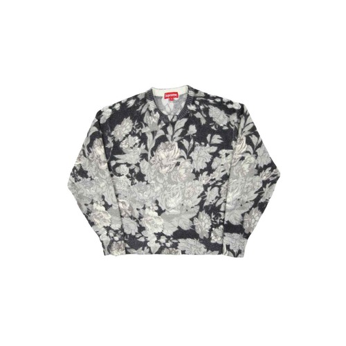 Supreme Printed Floral Angora Sweater 