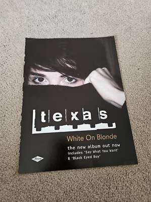 FPOT391 MAGAZINE ADVERT 12X9'' TEXAS : WHITE ON BLONDE