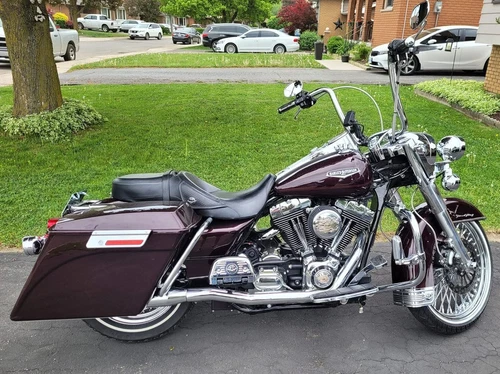 Black Cherry Stretched Saddlebags Extended Bags Bottoms For 93-13 Harley Touring