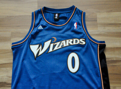 Gilbert Arenas Washington Wizards Adidas Jersey Swingman Blue Sewn
