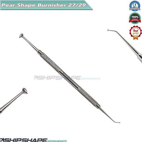 Dental Ball Burnisher 27/29 Composite Amalgam Plastic Filling Restorative Tool - Foto 8 di 10