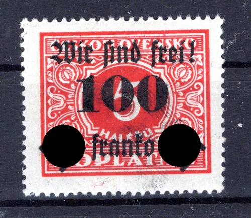 Sudetenland RUMBURG 36 Complete Imprint MNH Mint 95EUR (DA8528