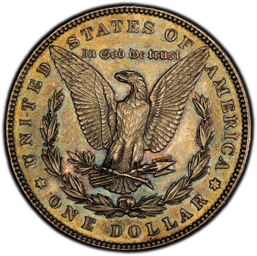 1886 (P) Morgan Silver Dollar - PCGS GOLD SHIELD AU58 (Looks UNC) ORIGINAL TONE!