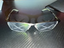 Nike 8045 076 Men's Half Rim Flex Hinges Frames Gunmetal/Olive, 57-17-140