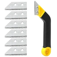 Grout Removal Tool, Angled Design Grout Hand Saw, Tile Grout Saw with 6 Piece...