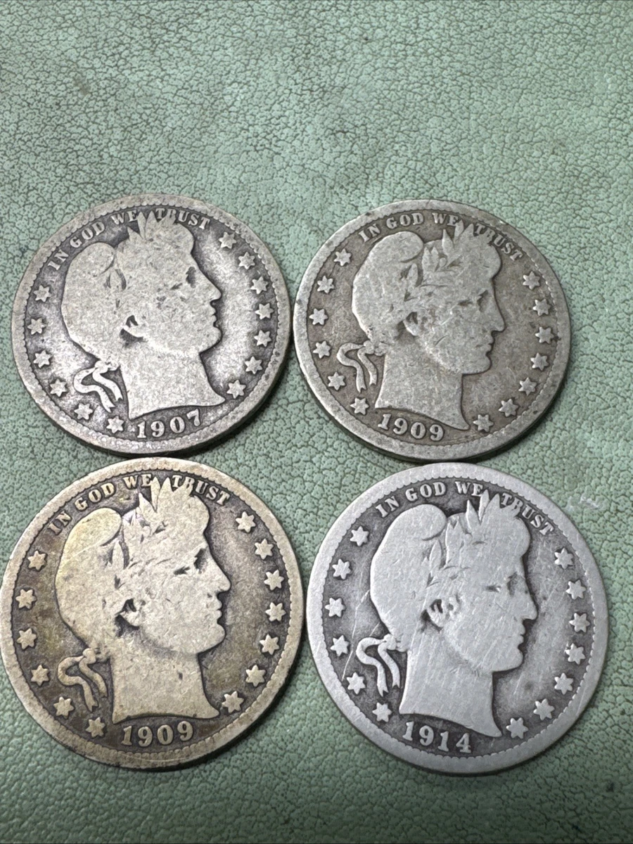 1907 Year Barber Quarters (1892-1916) for sale | eBay
