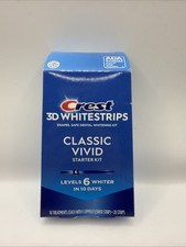 Crest 3D Whitestrips Classic Vivid Dental Whitening Kit - 20 Strips - Exp 05/27