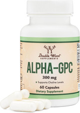 Alpha GPC Choline Brain Supplement for Acetylcholine 60 Count, 600Mg Servings 
