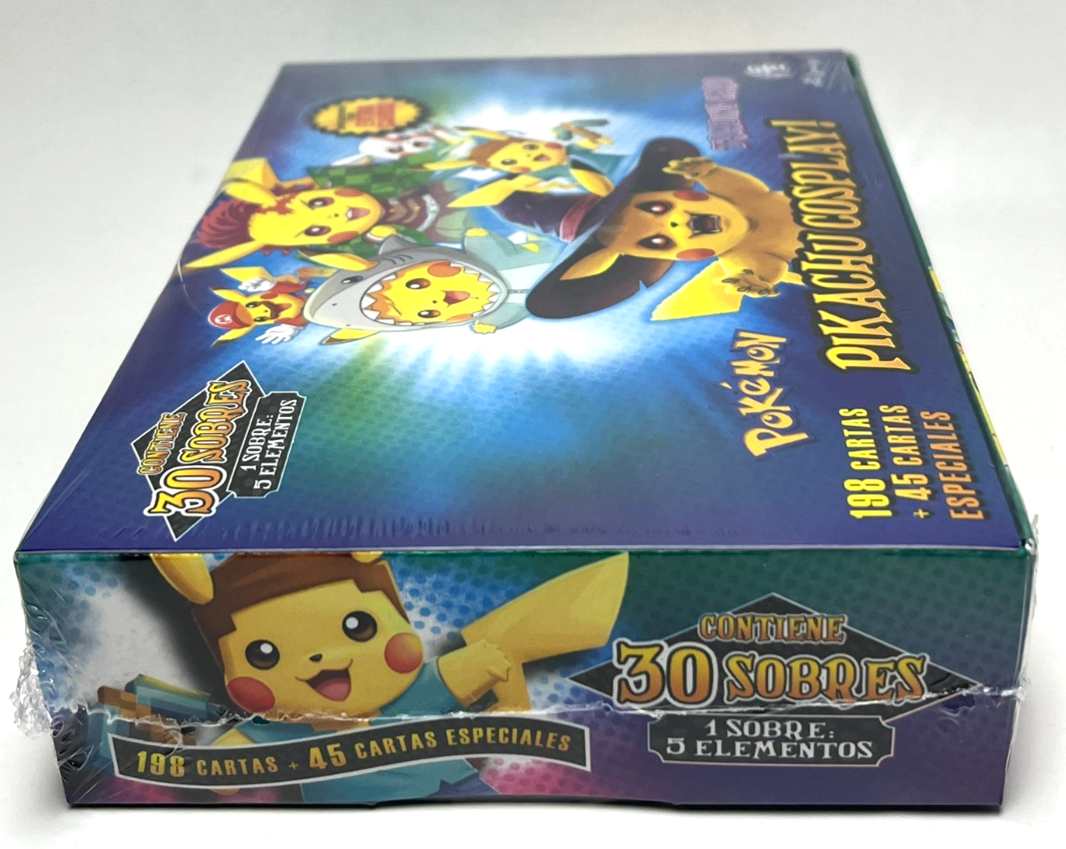 pikachu cosplay booster box 2026 POKEMON ANIME WORLD Trading Cards (30 Packs) (Booster Box) Heroes & Villains Pikachu Cosplay