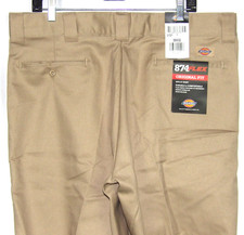 NEW DICKIES 874 FLEX Khaki Original Fit Work Pants Men's 38 X 32 NWT