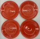 Fiesta Poppy Orange 10.5" Dinner Plates - Set of 4 - Homer Laughlin Fiestaware