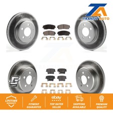 Coat Brake Rotor Semi-Metallic Pad Front Rear Kit For Dodge Charger Chrysler 300
