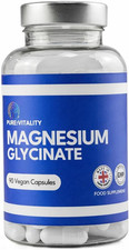 Pure Vitality : 1500Mg Magnesium Glycinate | 300Mg Elemental Magnesium | 90 X Ve 0.43 per thousand milligrams