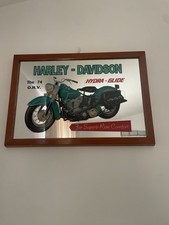 3 Quadri a Specchio Vintage Harley Davidson + Corvette