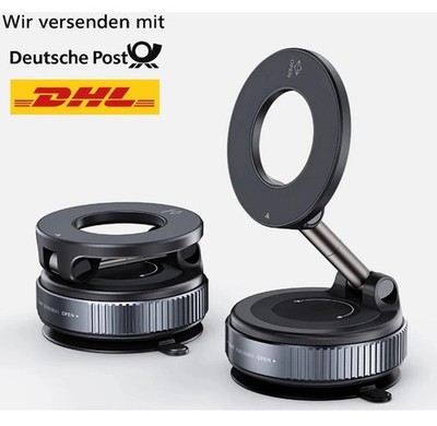Magnetische Handyhalter Universal KFZ Vacuum Suction Handyhalterung 360° Drehbar