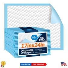 Superior Absorbent Disposable Underpads  17'' x 24'' - 300 Pack for Comfort