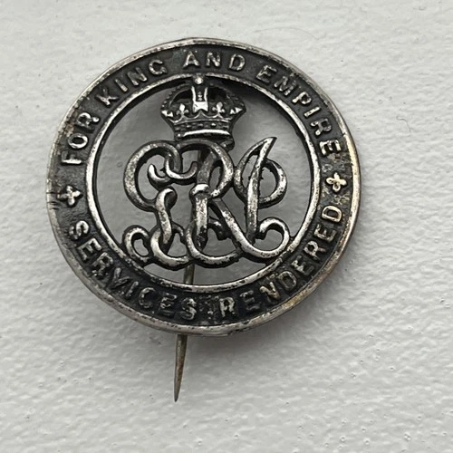 Original WW1 Silver Services Rendered Wound Badge No 513242 British Military