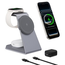 3 in 1 MagSafe Fast Wireless Charging Station Stand For iPhone Watch