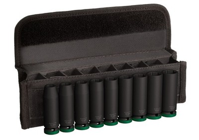 Bosch PRO Impact Socket Set, 1/2, tief, 9 teilig, Kassette ohne Aufhängung