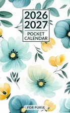 Pocket Calendar 2026-2027 for Purse: Small 2 Year Monthly Planner from... 